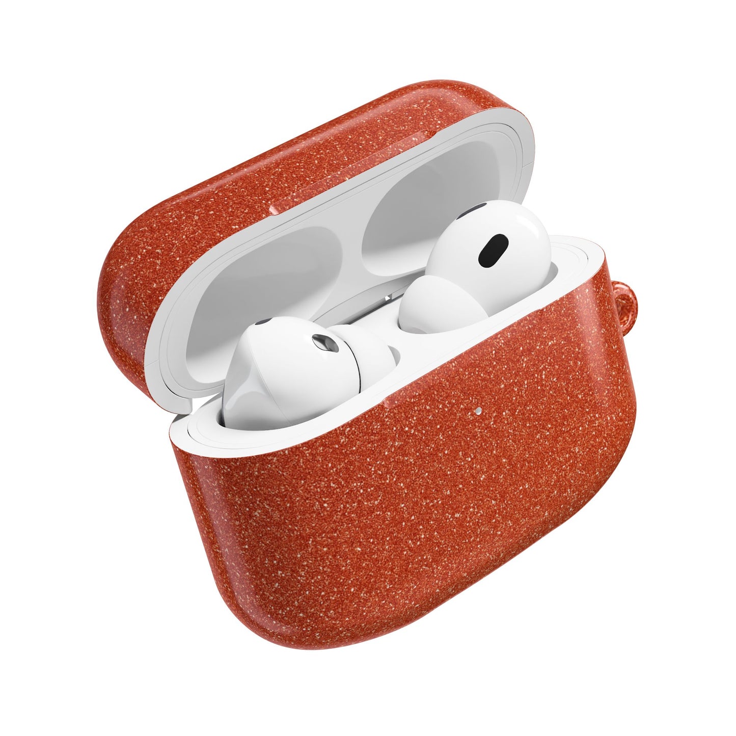 Orange Glitter AirPod Case