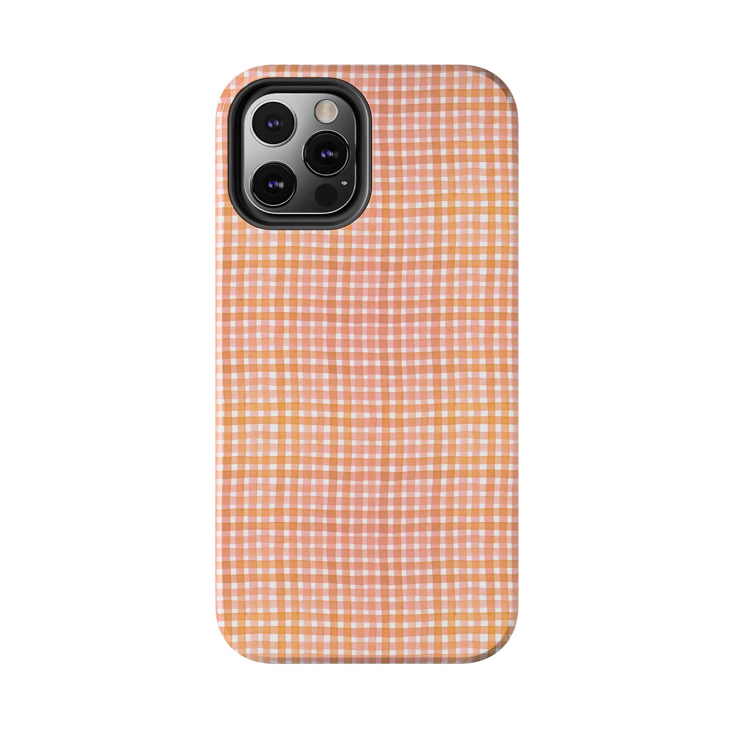 Orange Gingham Phone Case