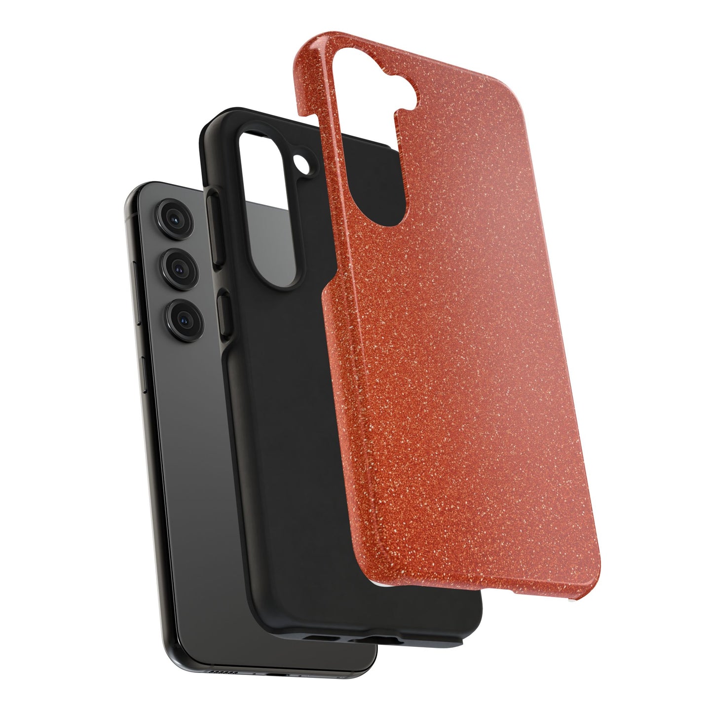 Orange Glitter Phone Case