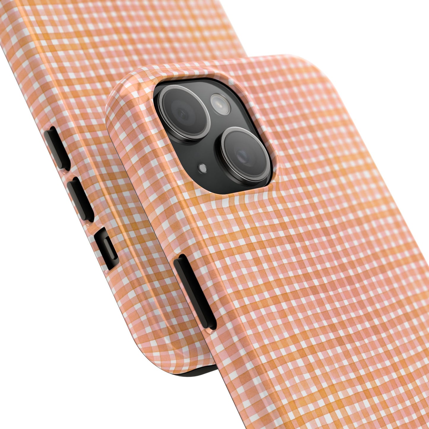 Orange Gingham Phone Case