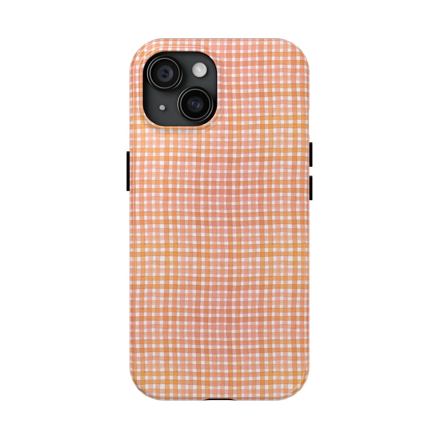 Orange Gingham Phone Case