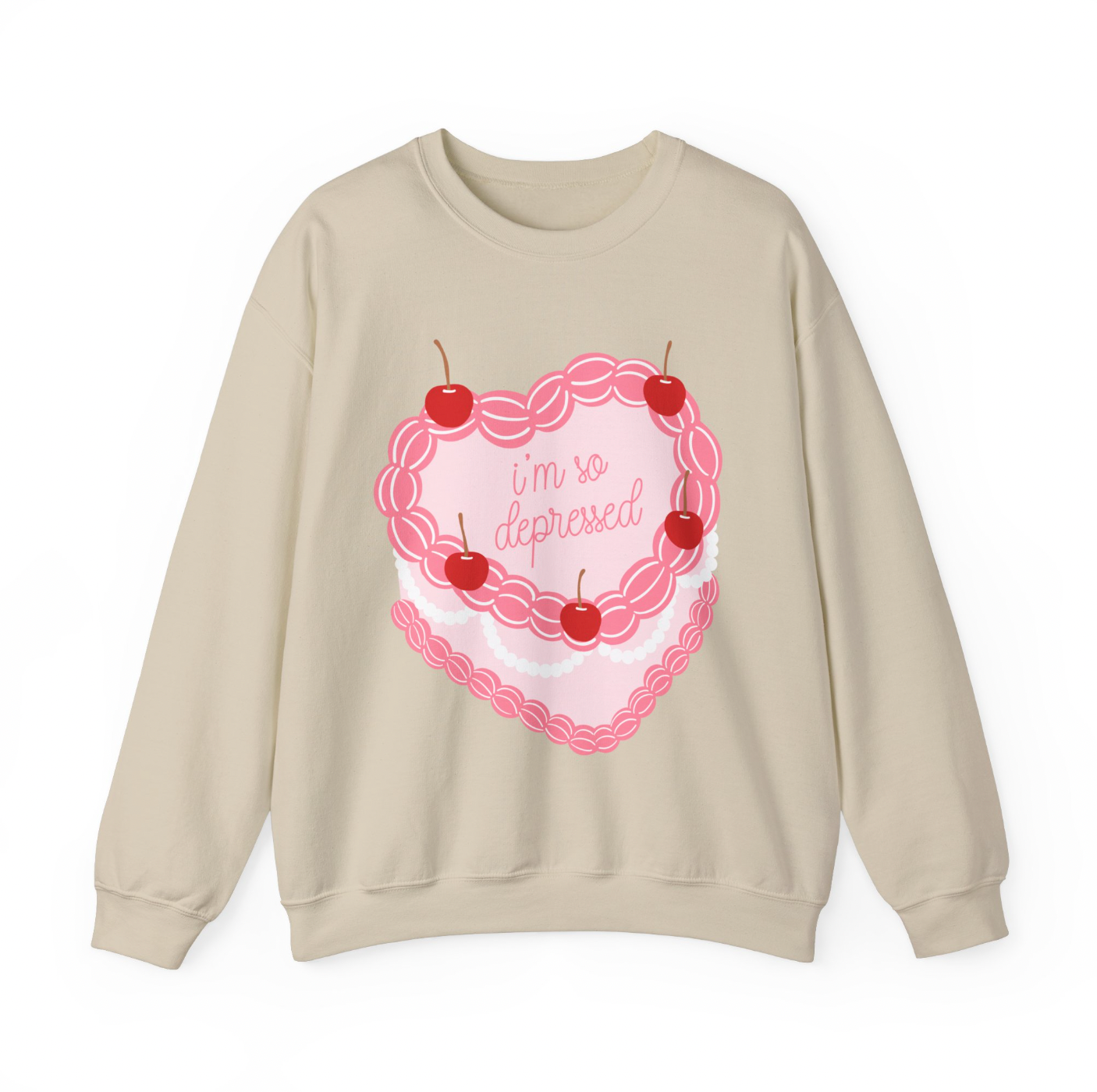 I'm So Depressed Birthday Cake Crewneck