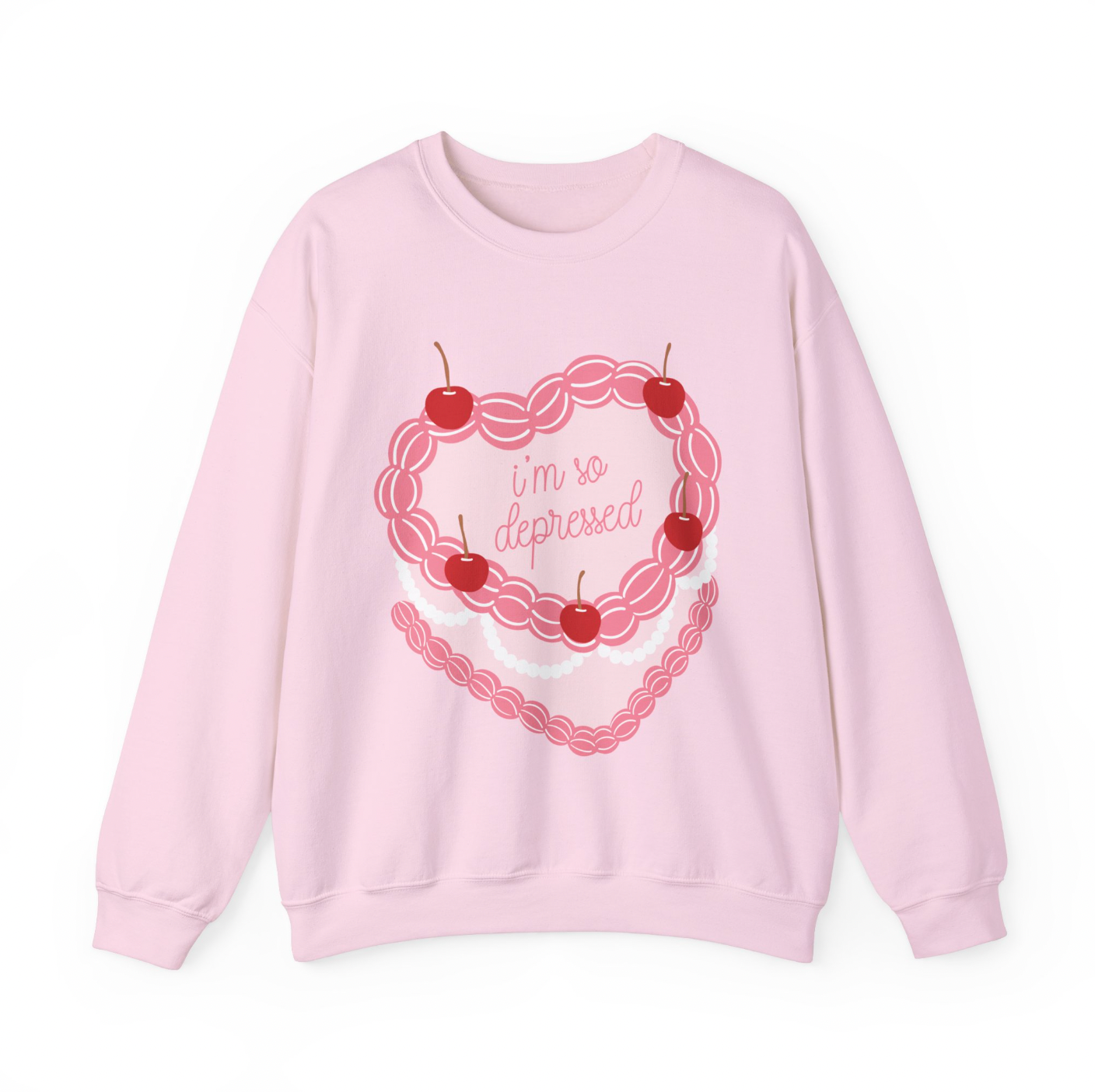 I'm So Depressed Birthday Cake Crewneck