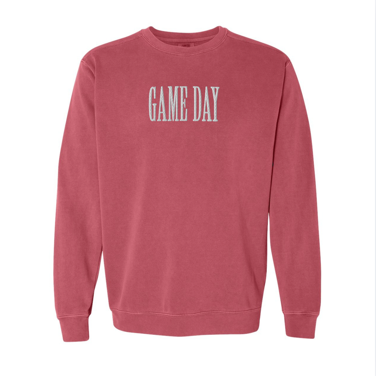 Game Day Embroidered Comfort Colors Crewneck