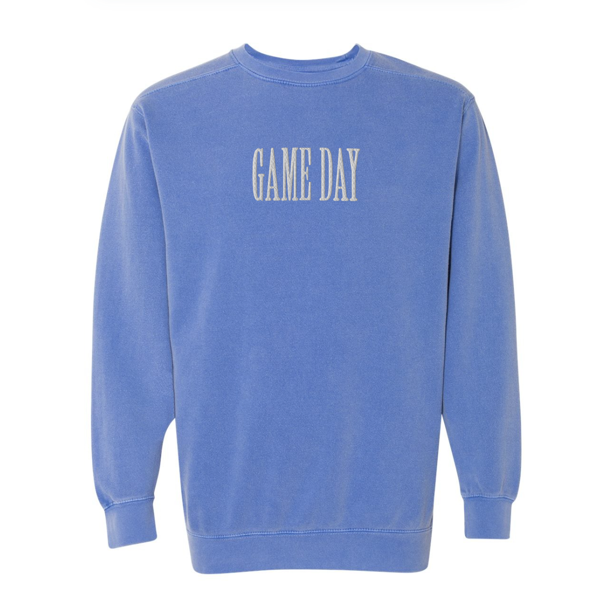 Game Day Embroidered Comfort Colors Crewneck
