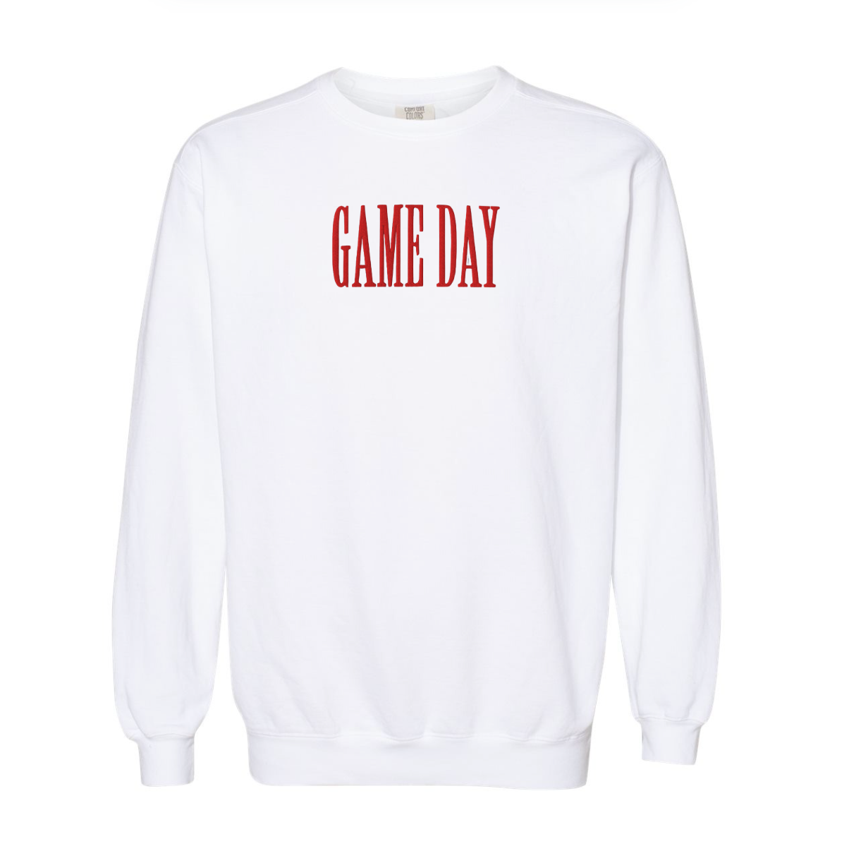 Game Day Embroidered Comfort Colors Crewneck