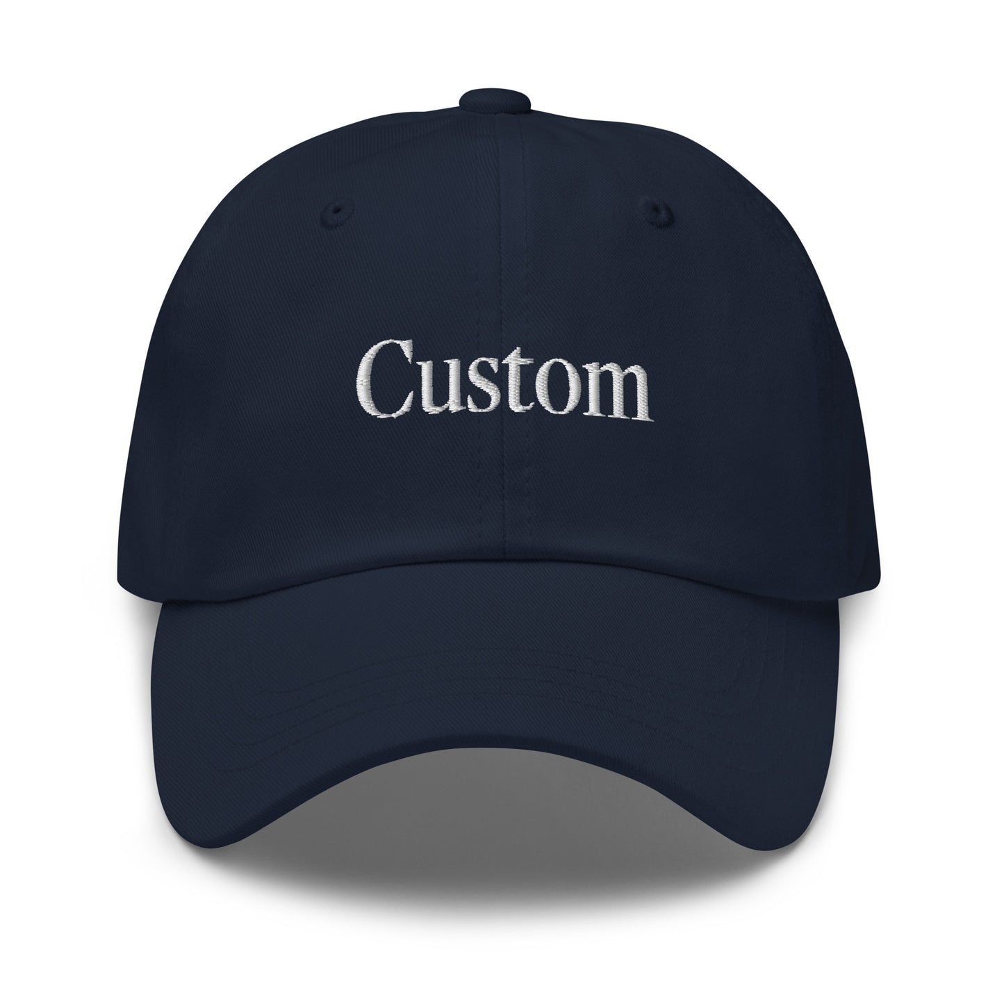 Custom Baseball Cap – Serif Font
