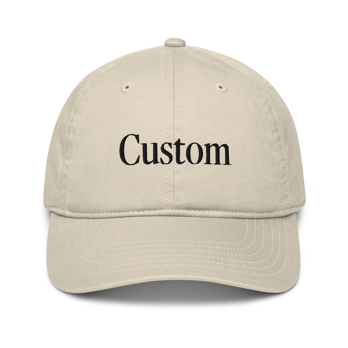 Custom Baseball Cap – Serif Font