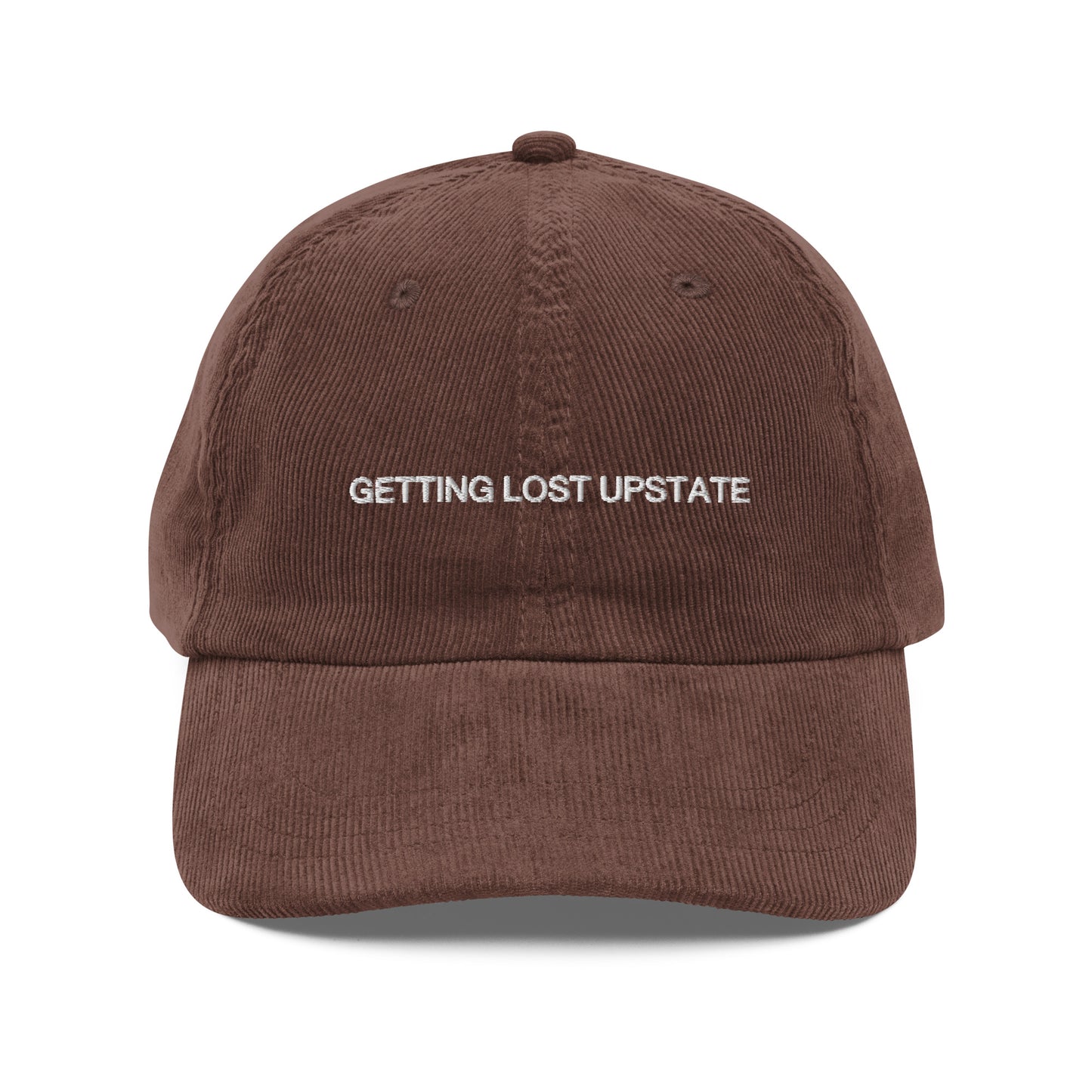 Getting Lost Upstate Corduroy Baseball Cap