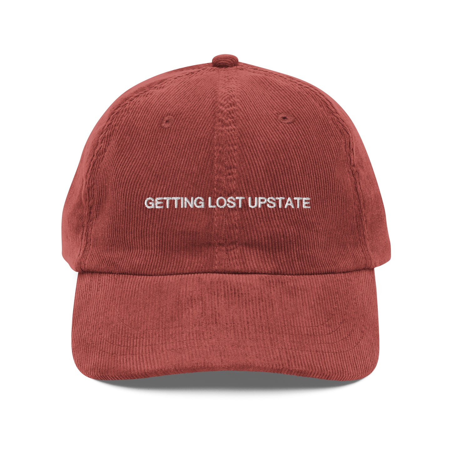 Getting Lost Upstate Corduroy Baseball Cap