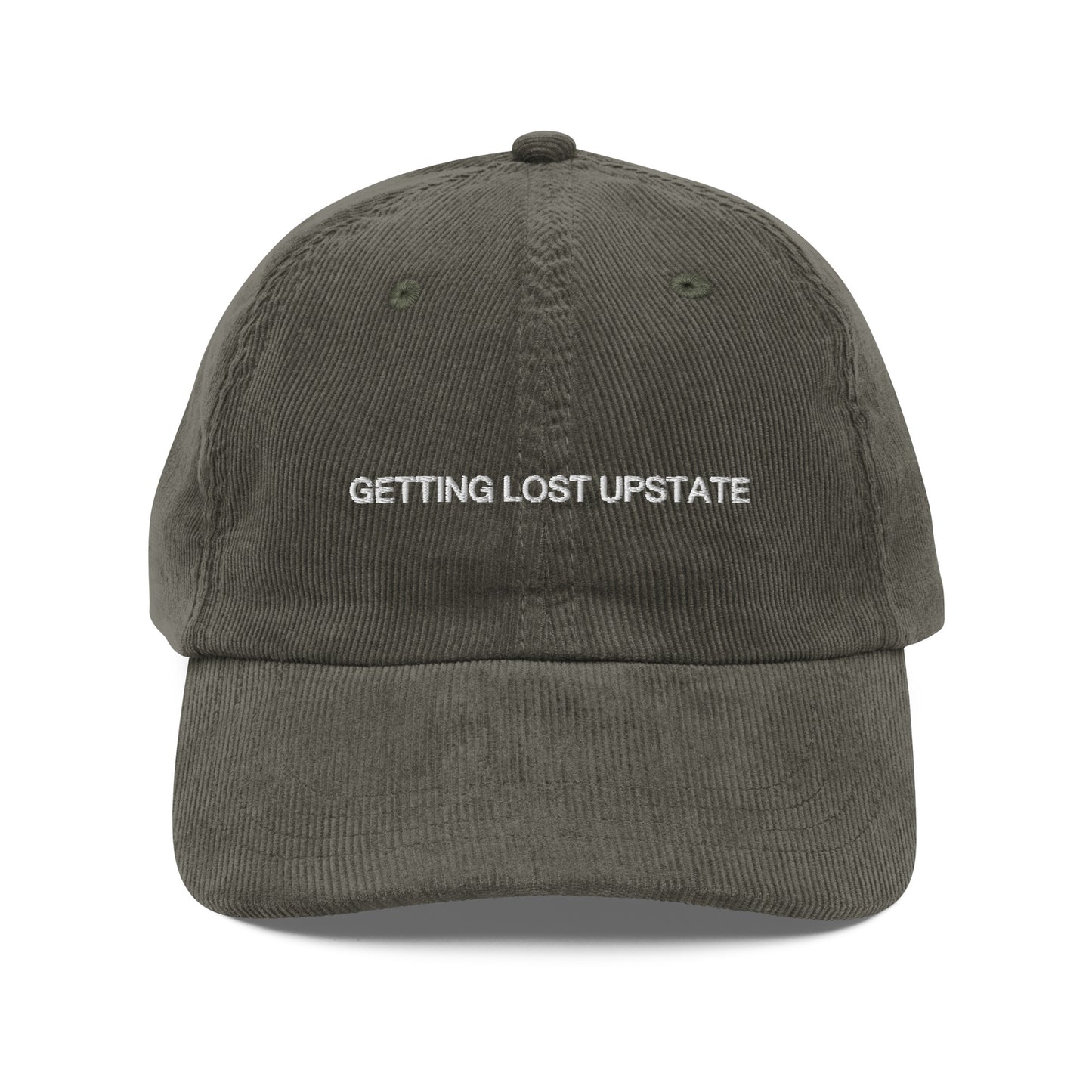 Getting Lost Upstate Corduroy Baseball Cap