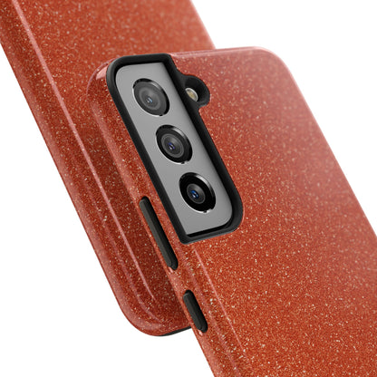 Orange Glitter Phone Case