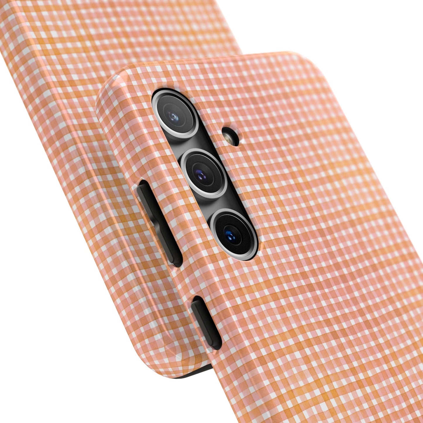 Orange Gingham Phone Case