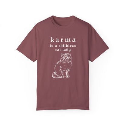 Karma is a Childless Cat Lady Tee