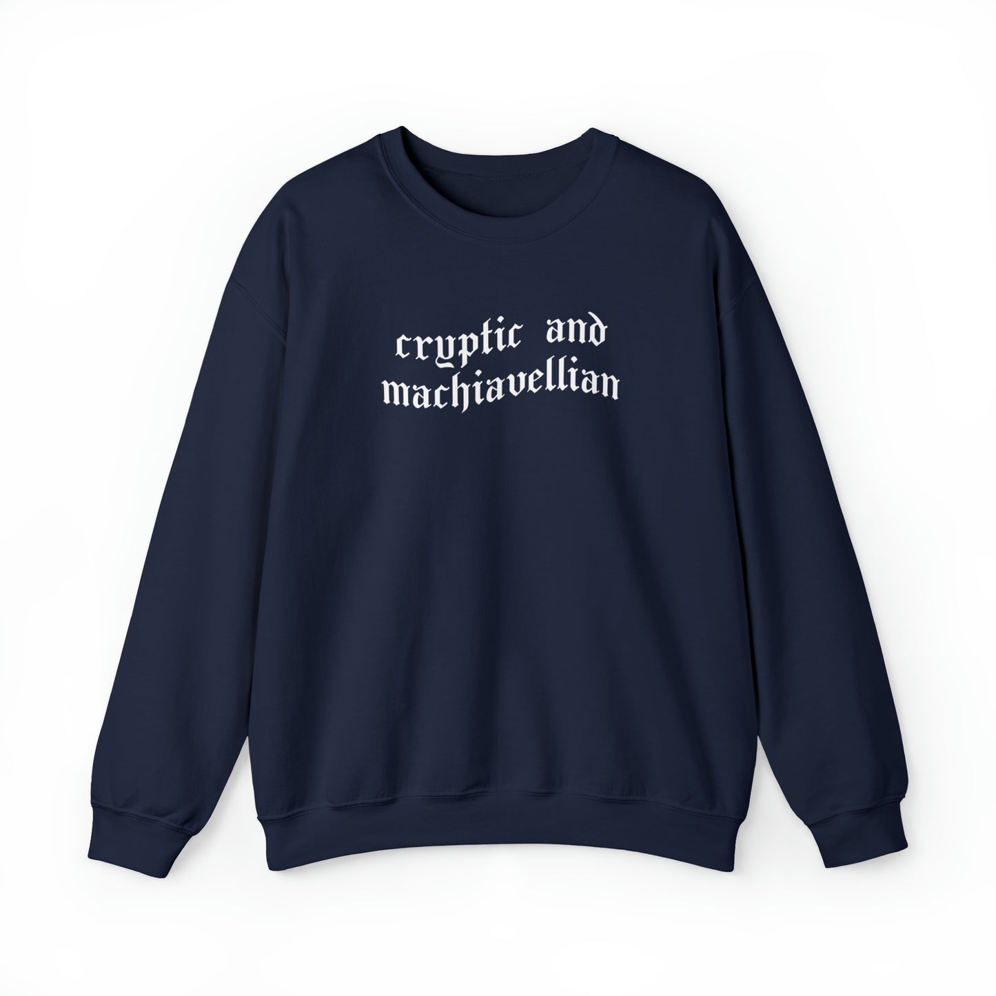 Cryptic and Machiavellian Crewneck