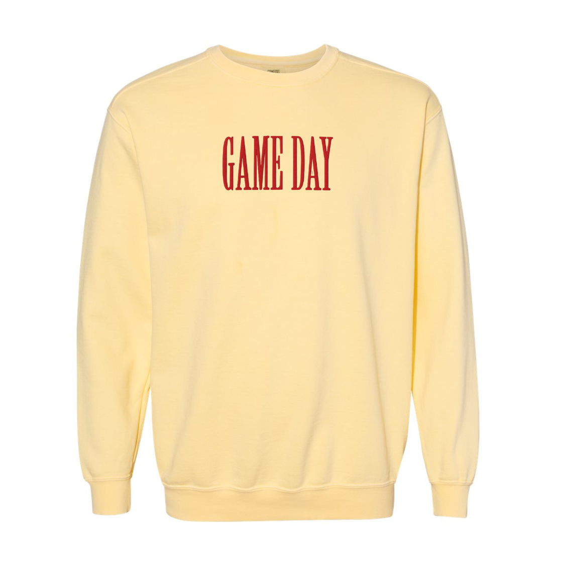 Game Day Embroidered Comfort Colors Crewneck