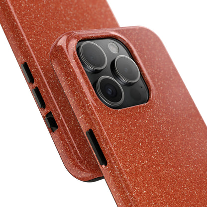 Orange Glitter Phone Case