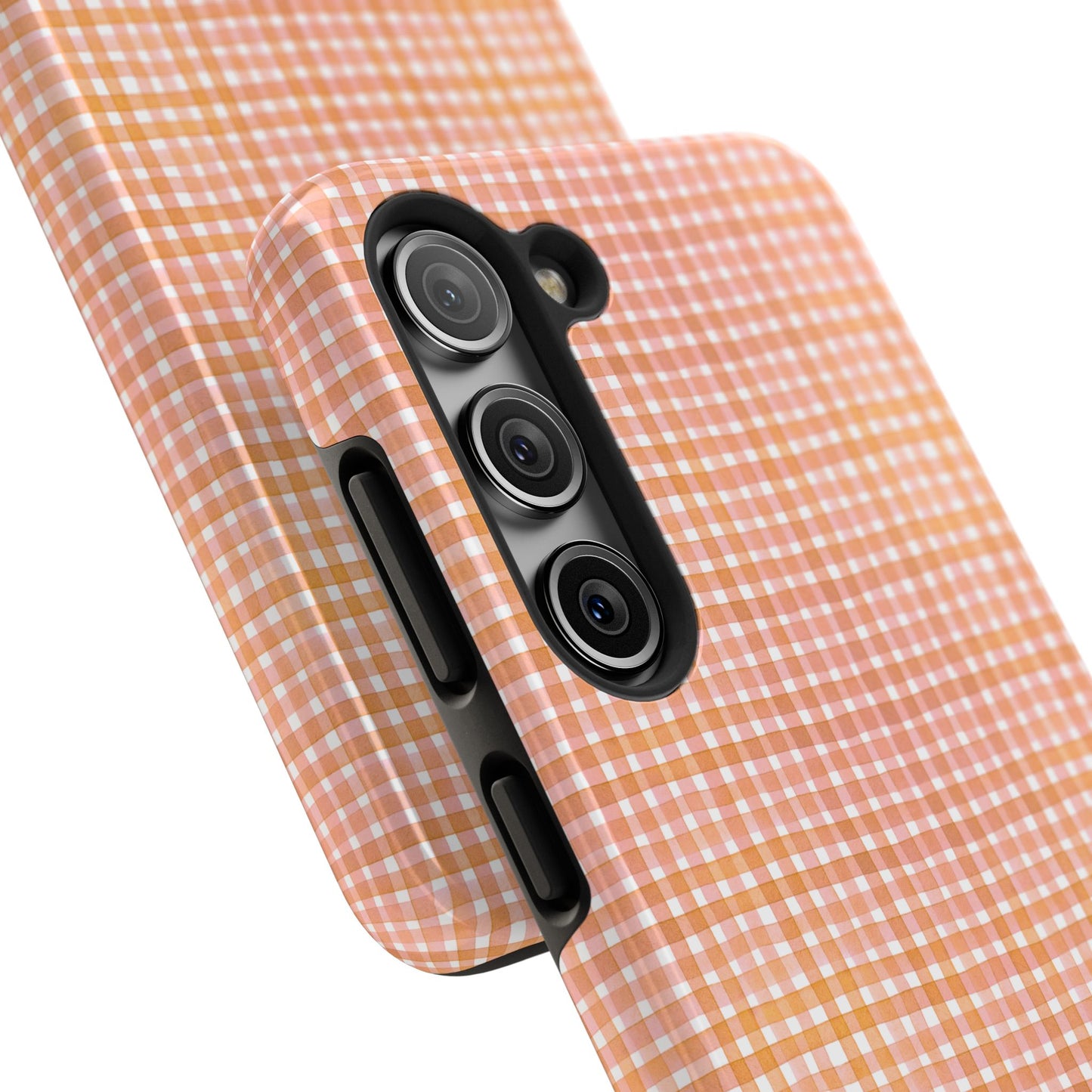Orange Gingham Phone Case