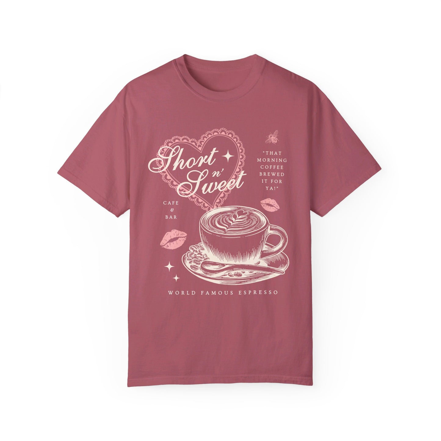 Short n' Sweet Cafe Tee (Front Only)