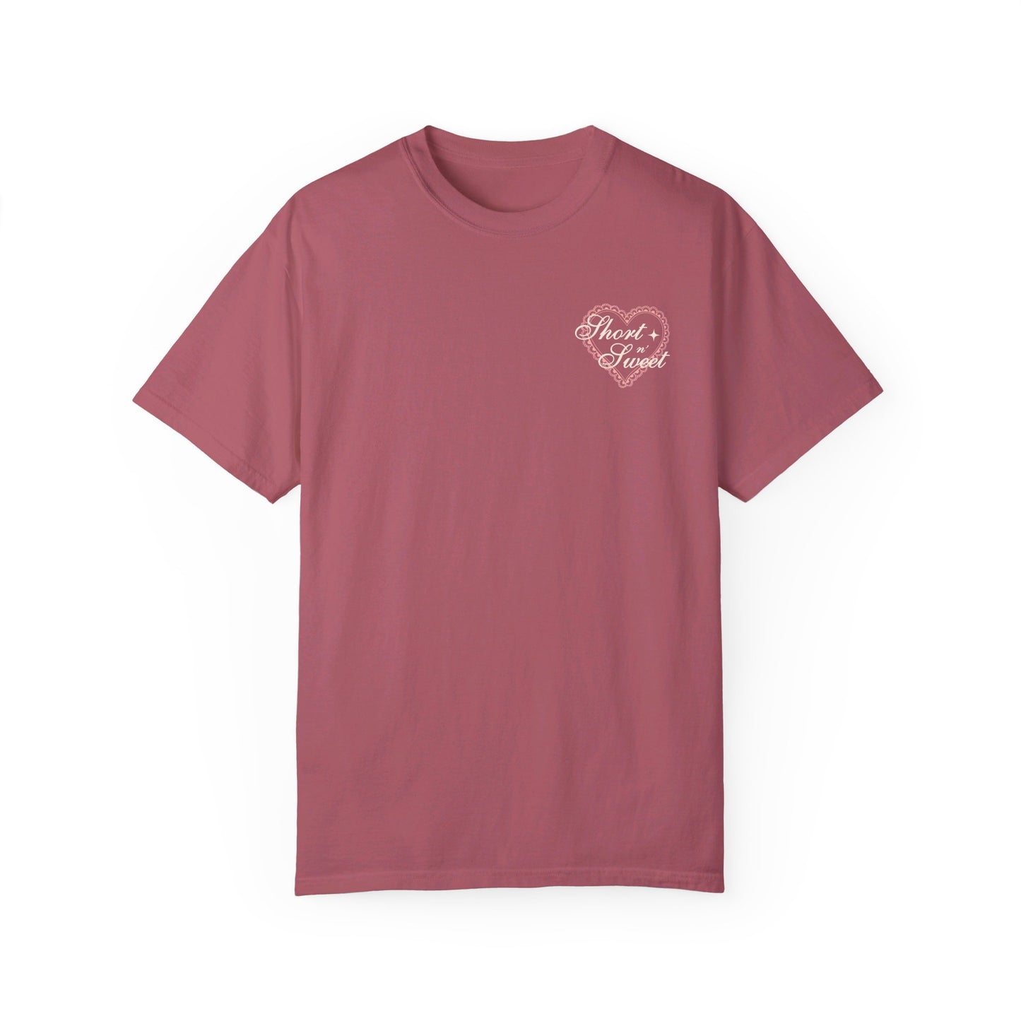 Short n' Sweet Cafe Tee (Front and Back)