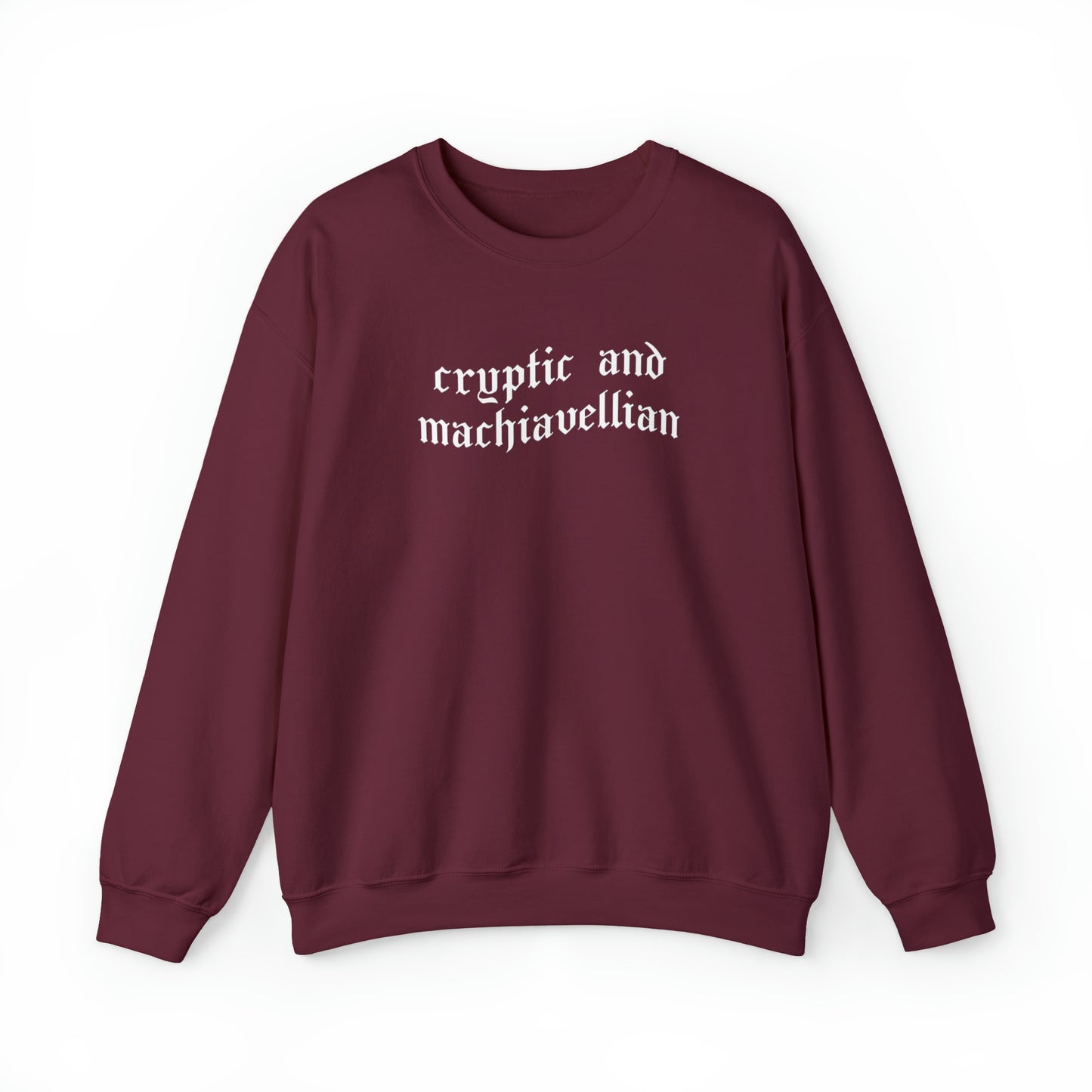 Cryptic and Machiavellian Crewneck