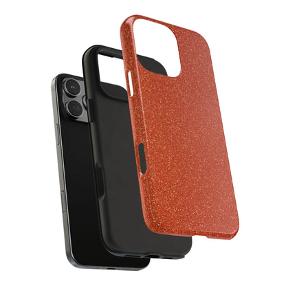 Orange Glitter Phone Case