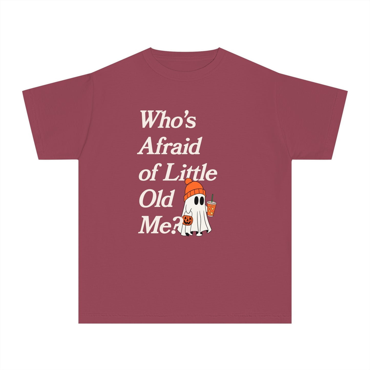 Who's Afraid of Little Old Me Youth Ghost Tee