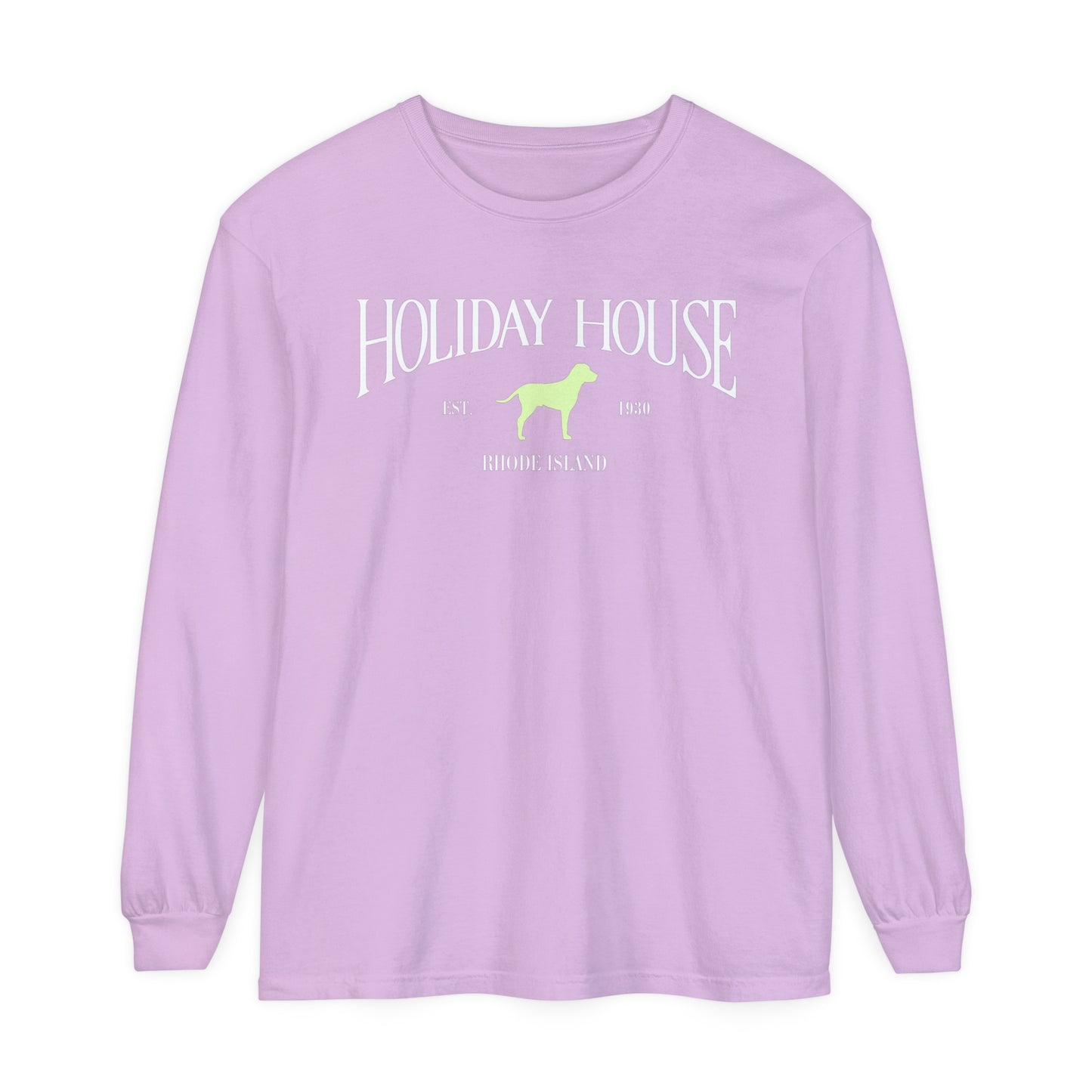 Key Lime Green Dog Long Sleeve Shirt