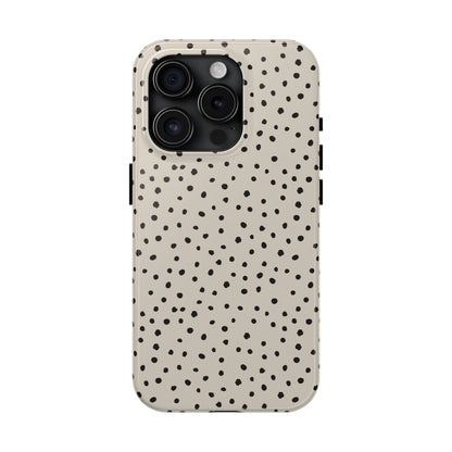 Black Polka Dots Phone Case