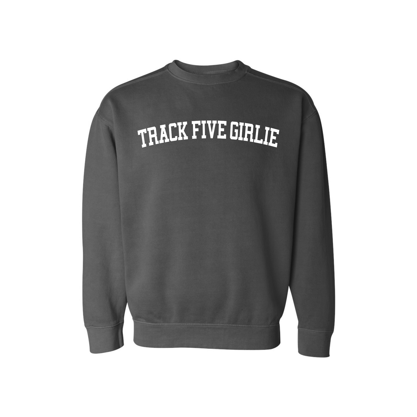 Track Five Girlie Varsity Crewneck