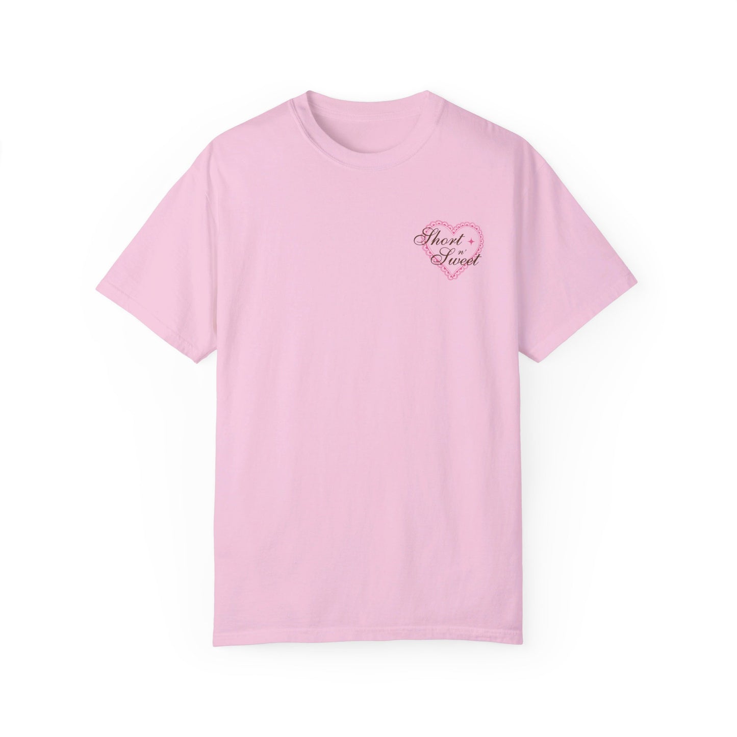 Short n' Sweet Cafe Tee (Front and Back)