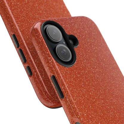 Orange Glitter Phone Case
