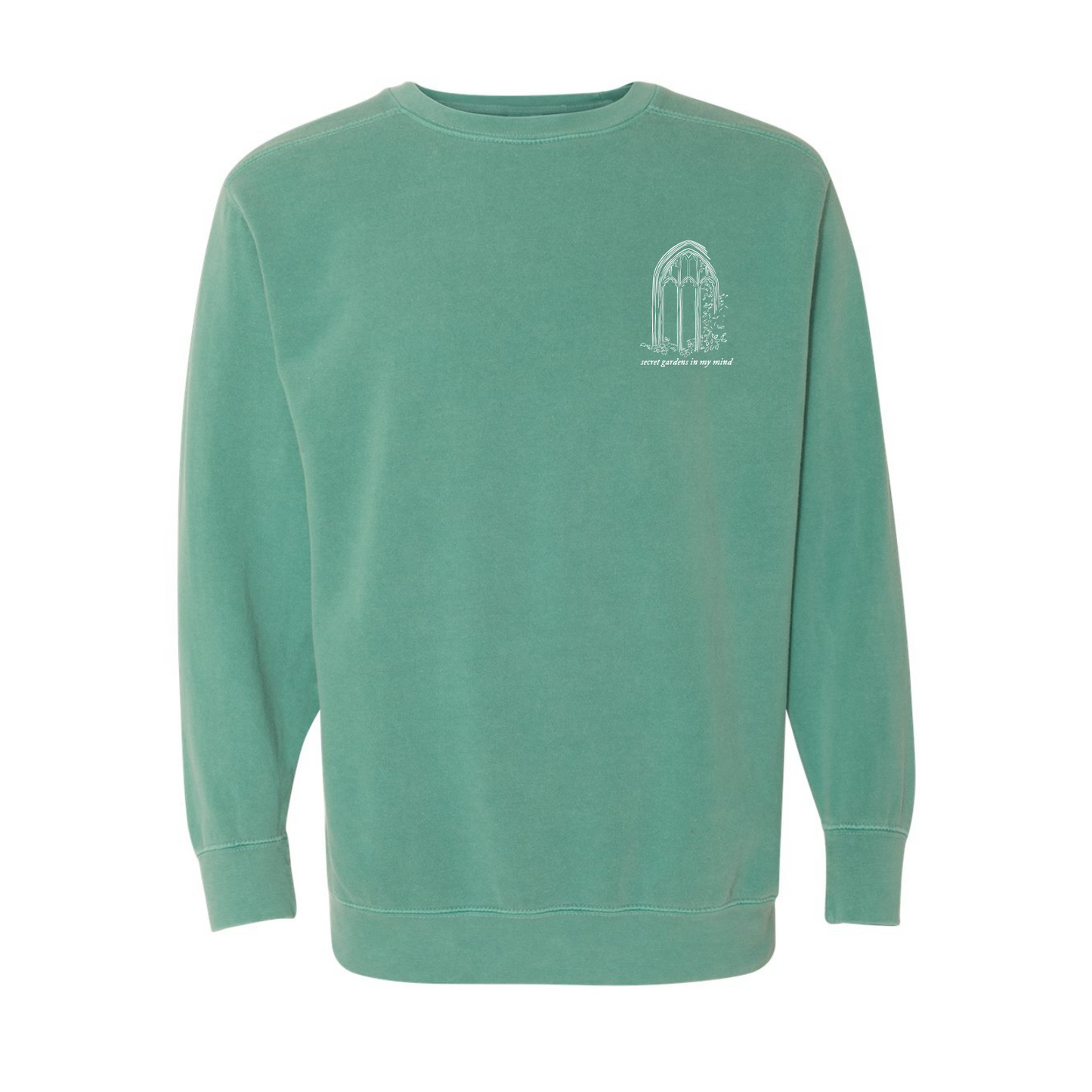 Secret Gardens Embroidered Comfort Colors Crewneck