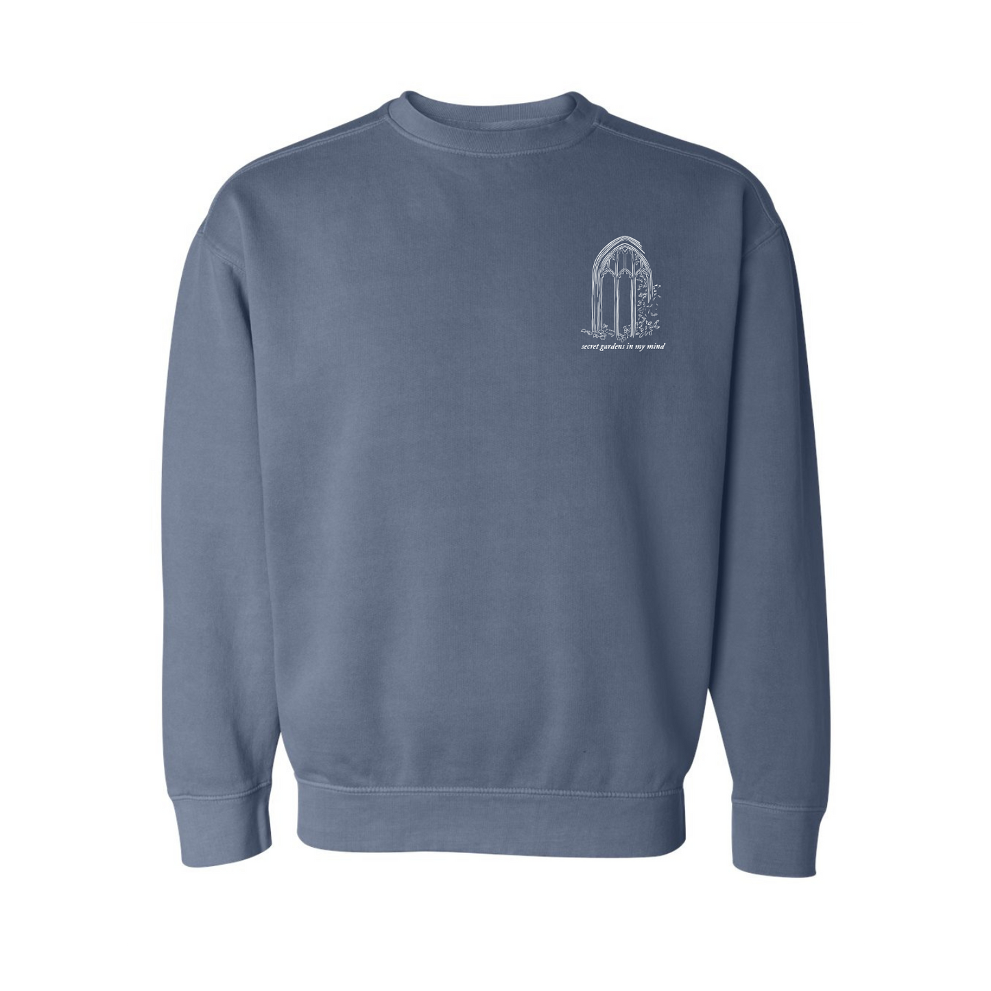 Secret Gardens Embroidered Comfort Colors Crewneck