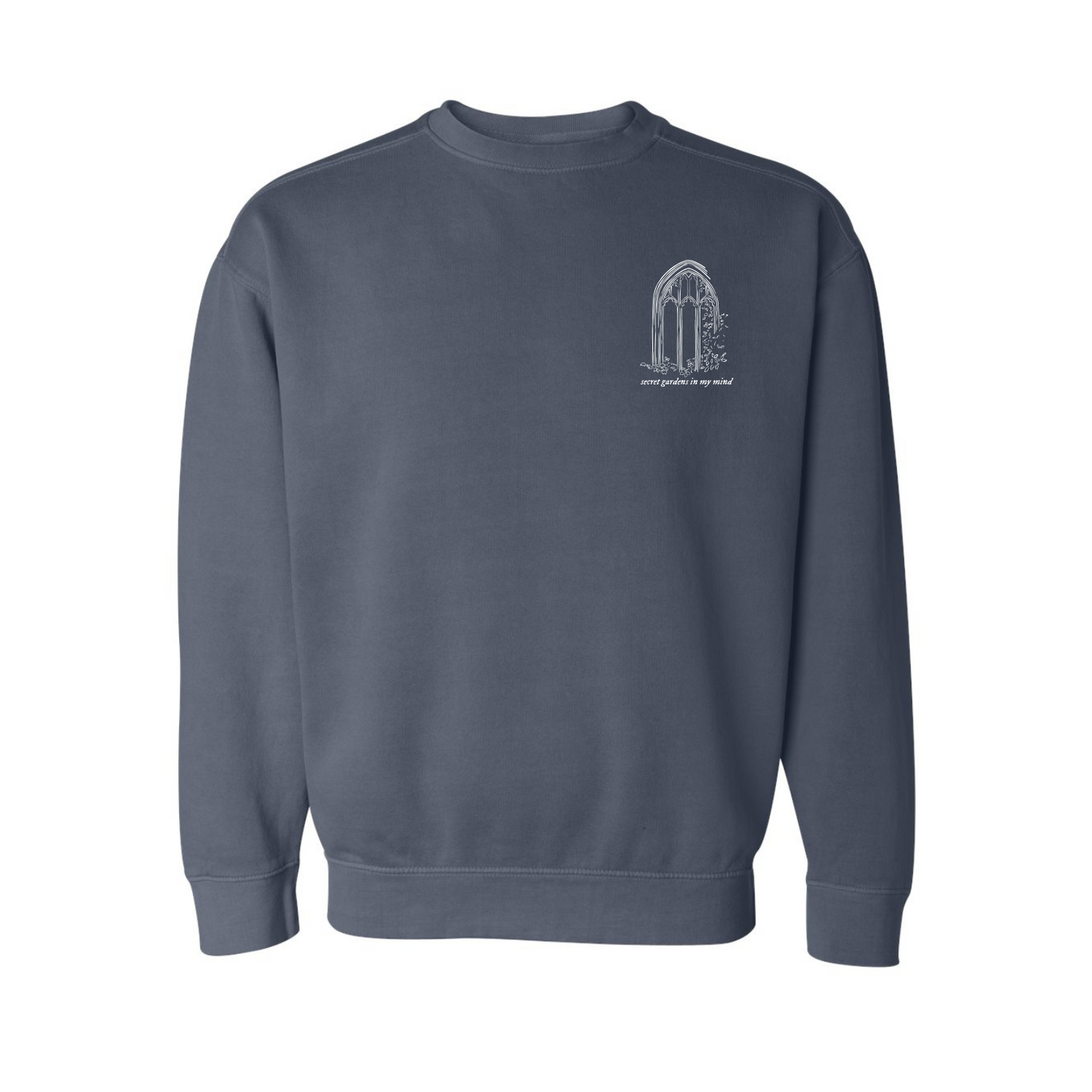 Secret Gardens Embroidered Comfort Colors Crewneck