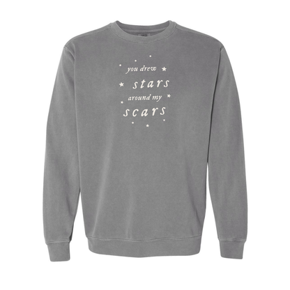 You Drew Stars Around My Scars Crewneck