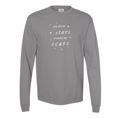 You Drew Stars Around My Scars Long Sleeve Tee