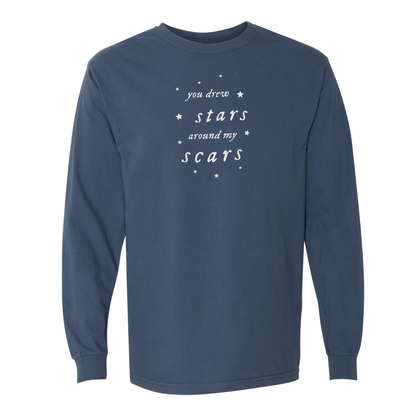 You Drew Stars Around My Scars Long Sleeve Tee