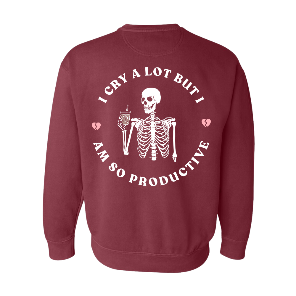 So Productive Skeleton Crewneck