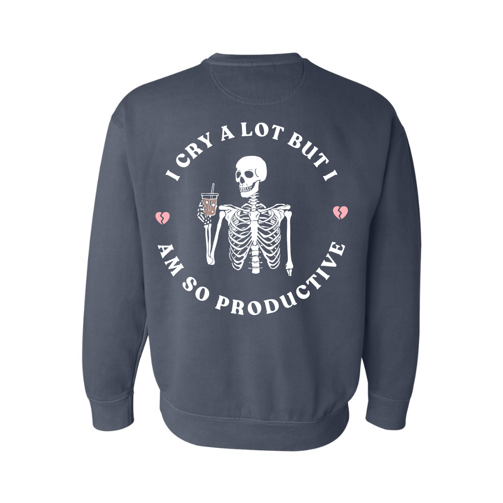 So Productive Skeleton Crewneck