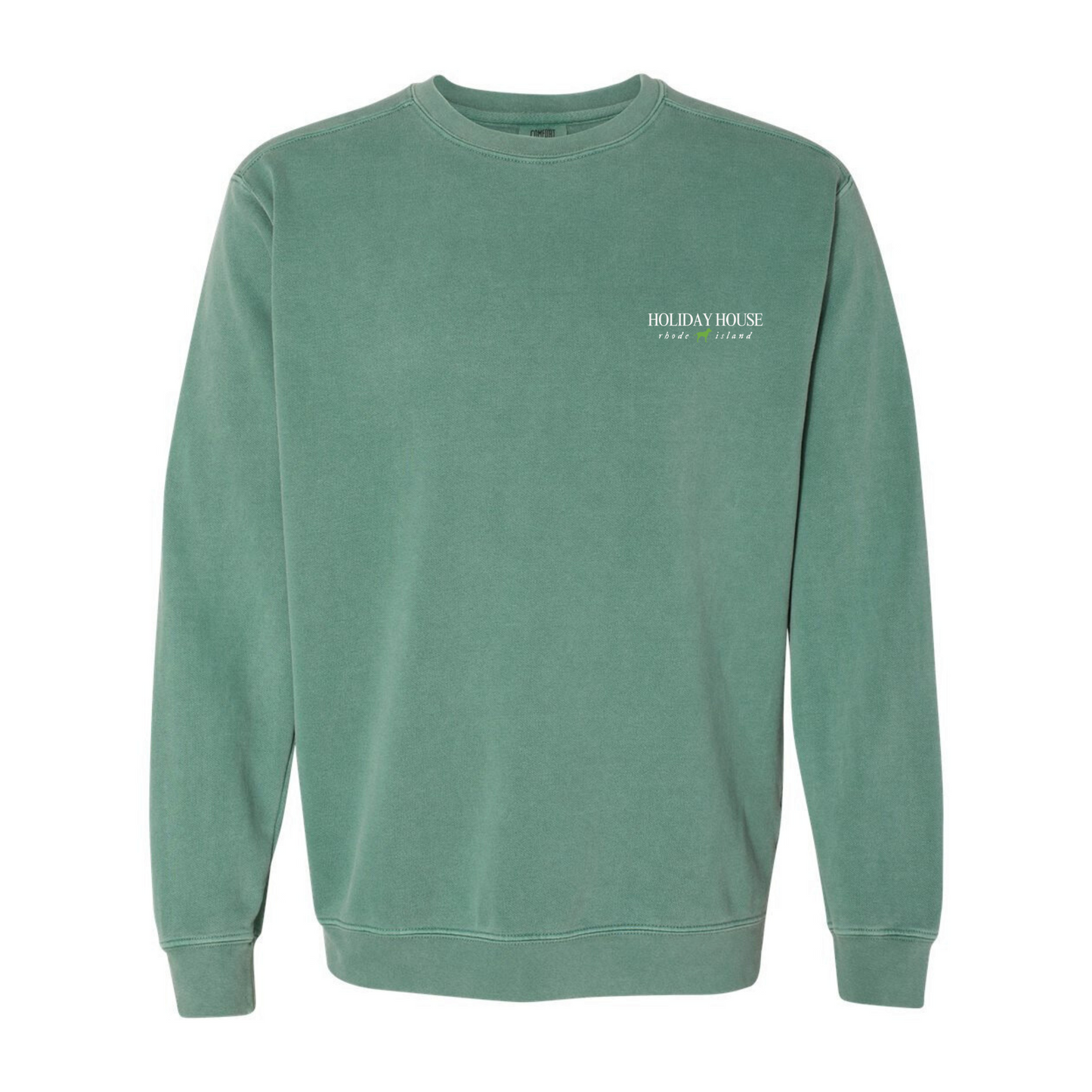 Holiday House Embroidered Comfort Colors Crewneck