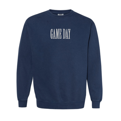 Game Day Embroidered Comfort Colors Crewneck