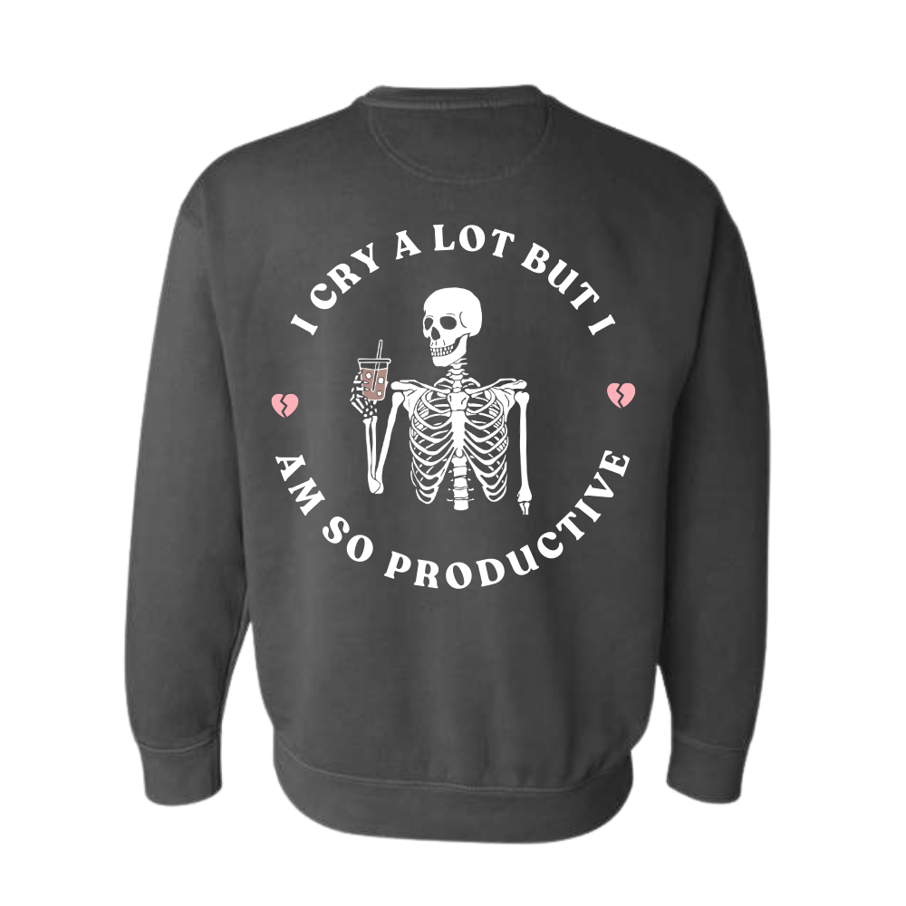 So Productive Skeleton Crewneck