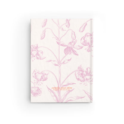 Secret Gardens Journal with Custom Initials – Pink