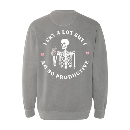 So Productive Skeleton Crewneck