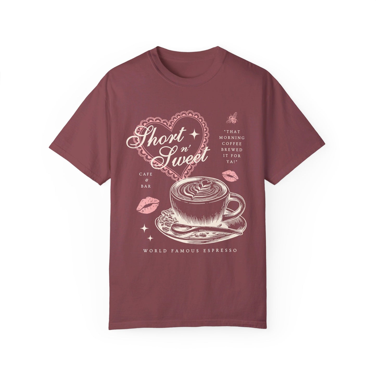 Short n' Sweet Cafe Tee (Front Only)