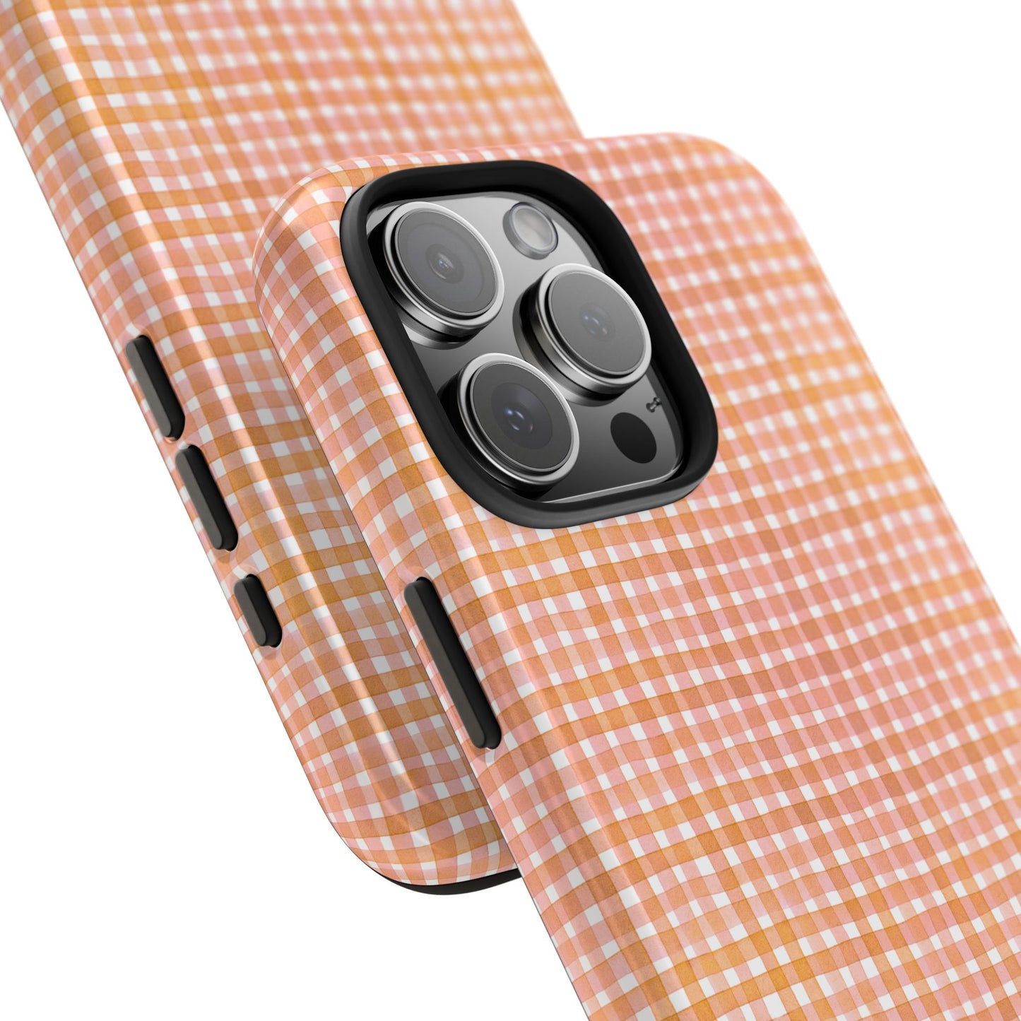Orange Gingham Phone Case