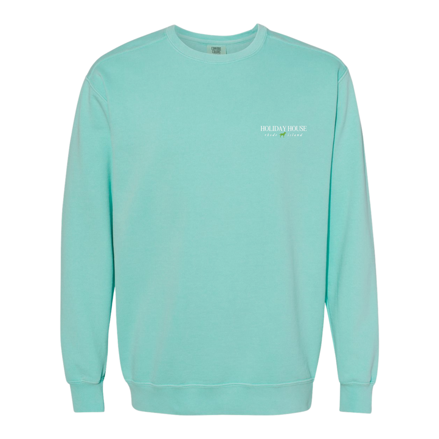 Holiday House Embroidered Comfort Colors Crewneck