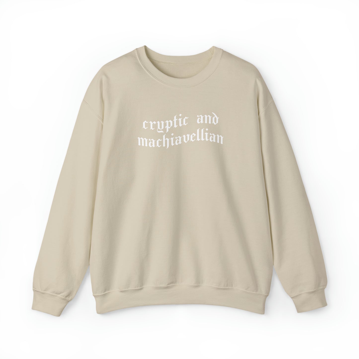 Cryptic and Machiavellian Crewneck