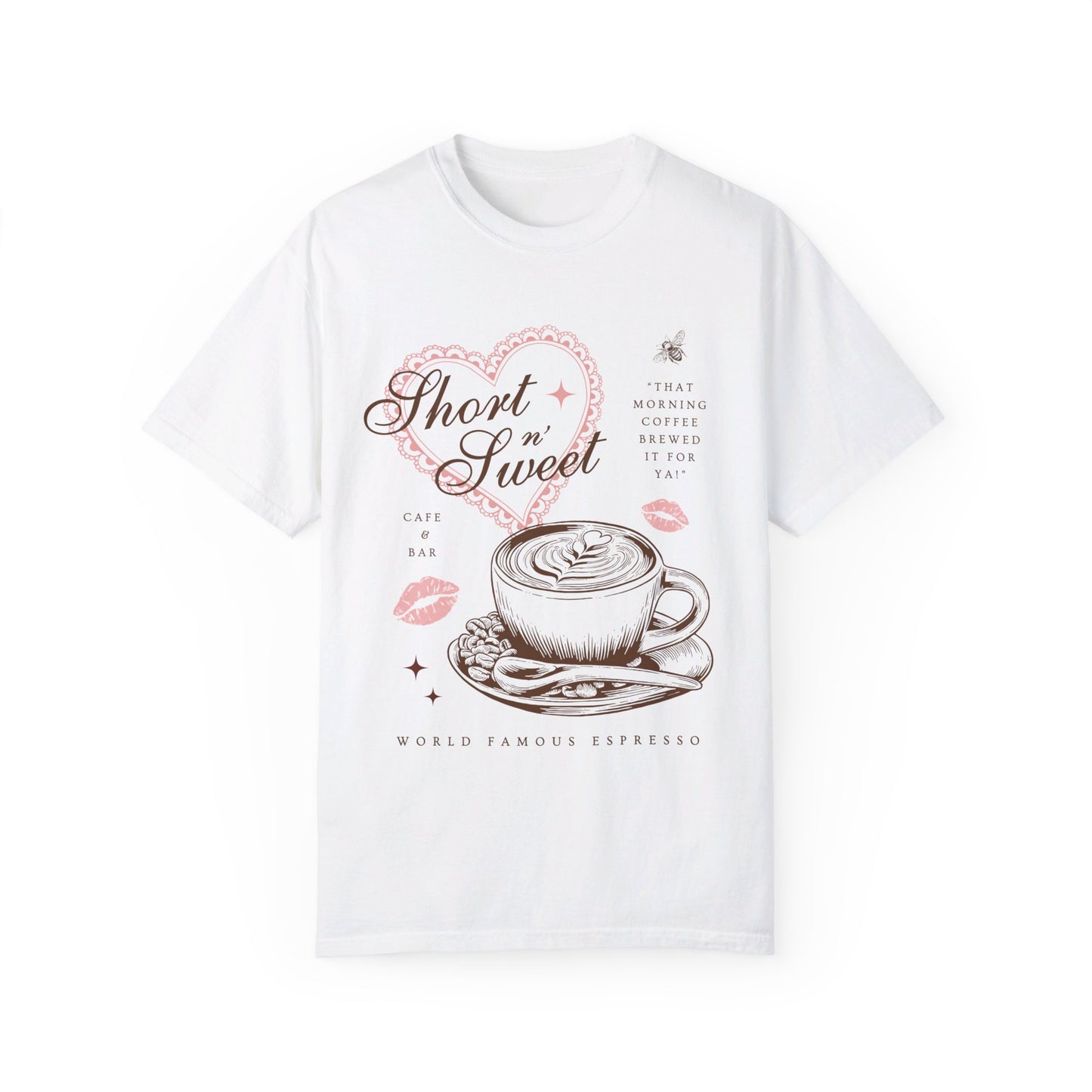 Short n' Sweet Cafe Tee (Front Only)